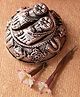 Mannash 925 Sterling Silver Antique Silver Charan| Gifts for Family & Friends|Ideal for puja rooms, meditation spaces, or devotional gifting. | with Certificate of Authenticity and 925 Stamp