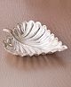 Mannash 925 Sterling Silver Handcrafted Mini Leaf Prasad Plate| Gifts for Family & Friends | with Certificate of Authenticity and 925 Stamp
