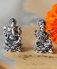 Mannash 925 Sterling Silver Divine Lakshmi & Ganesh Combo Antique Finish| Gifts for Family & Friends | with Certificate of Authenticity and 925 Stamp Silver Idol