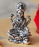 Mannash 925 Sterling Silver Divine Lakshmi Antique Finish 925 Sterling Silver Idol| Gifts for Family & Friends | with Certificate of Authenticity and 925 Stamp