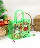 Rosada Christmas Special Jelly Tote Bag | Multipurpose Trendy Transparent Waterproof Hand Bag for Outing, Gifting, Picnic & Travel for Kids, Color- Green