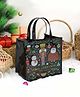 Rosada Christmas Special Jelly Tote Bag | Multipurpose Trendy Transparent Waterproof Hand Bag for Outing, Gifting, Picnic & Travel for Kids, Color- Black