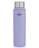 Sizzle Aura Stainless Steel Water Bottle 500 ml, Single Wall, Leak Proof Lid, Lightweight, BPA Free | For School, Office, Gym | Purple