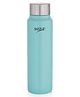 Sizzle Aura Stainless Steel Water Bottle 500 ml, Single Wall, Leak Proof Lid, Lightweight, BPA Free | For School, Office, Gym | Turquoise