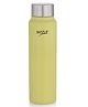  Sizzle Aura Stainless Steel Water Bottle 500 ml, Single Wall, Leak Proof Lid, Lightweight, BPA Free | For School, Office, Gym | Yellow