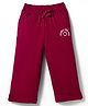 Kookie Kids Looper Knit Full Length Lounge Pant With Under The Sea Print - Red