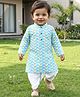 Babyhug Cotton Woven Full Sleeves Kurta Dhoti Set with Floral Print - Multicolor