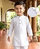 Babyhug 100% Cotton Dobby Woven Full Length Solid Kurta - White