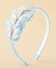 Pine Kids Free Size Hair Band With Butterfly Applique - Light Blue