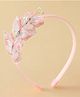 Pine Kids Free Size Hair Band With Butterfly Applique - Pink