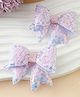 Pine Kids Free Size Bow & Butterfly Clips Pack of 2 - Purple.