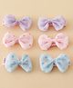 Pine Kids Free Size Bow & Butterfly Clips Pack Of 6 - Multicolor