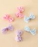 Babyhug Kids Free Size Bow & Butterfly Clips Pack of 6 - Multicolor