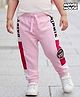 Babyhug Disney Terry Knit Full Length Lounge Pant With Minnie & Daisy Print - Pink