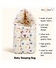 NeonateCare Baby Muslin Sleeping Cum Carrying Bag - rainbow ballon print sleeping bag