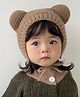 Priaansha Creations Woven  Bear Ears Applique Detailed Cap - Brown - 43 Cms