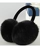 Priaansha Creations WovenFur Detailed Solid Earmuffs - Black