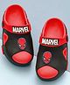 Yellow Bee Marvel Featuring Spider Man Applique Detailed  Slingback Clogs - Red & Black
