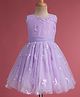 Mark & Mia Woven Sleeveless Party Dress with Butterfly Applique - Purple