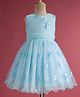 Mark & Mia Woven Sleeveless Party Dress with Butterfly Applique - Sky Blue