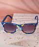 DukieKooky Space Theme Printed Wayfarer Sunglasses - Navy Blue