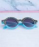 DukieKooky Abstract Designed UV Protected Round Sunglasses  - Blue
