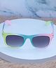DukieKooky Classic UV Protected Ombre Wayfarer Sunglasses - Blue Green & Pink