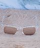 DukieKooky Classic UV Protected Heart Designed Wayfarer Sunglasses - Silver & Brown