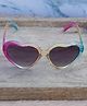 DukieKooky Heart Designed UV Protected Sunglasses - Pink Yellow & Blue