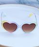 DukieKooky Heart Designed UV Protected Sunglasses - Brown Purple & Yellow