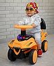 Stylezone Toto Rider Push Ride-On Car for Kids with Music & Lights (Age 1 to 4 Yrs) Orange