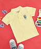 Pantaloons Baby Cotton Knit Half Sleeves Beach Theme Printed Polo Tee - Yellow