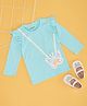 Pantaloons Baby Cotton Full Sleeves Butterfly Applique Detailed Top - Light Blue