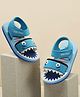 TOMSY CHOICE Monster Designed & Applique Detailed Velcro Closure Sandals - Blue