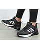 TOMSY CHOICE Mesh Detailed Lace Up Shoes - Black