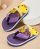 TOMSY CHOICE Cartoon Designed Flip Flops - Purple