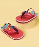 TOMSY CHOICE Cartoon Designed Flip Flops - Red