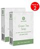 Alglaze Green Tea Soap With Shea Butter & Jojoba Oil | Cleanses, Calms & Nourishes - 100 g (Pack of 2)