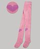 The Sandbox Clothing Co Cotton Knit Heart Designed Stockings -  Pink