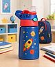 Double Wall Insulated Stainless steel Sipper Bottle  Rocket & Planets  350 ml