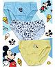 Yellow Bee Cotton Pack Of 3  Disney Mickey Mouse & Friends Featuring Character Printed Mid Rise Briefs - Multi Colour