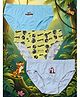 Yellow Bee Cotton Pack Of 3 Disney Jungle Book Featuring Characters Printed Mid Rise Briefs - Multi Colour