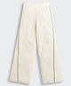 Tiny Girl Cotton Woven Side Tape Detailed Trousers - Off White