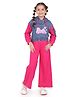 Barbie by Tiny Girl Cotton Woven Mattel Featuring Full Sleeves Barbie Printed Hooded Top & Bottom- Hot Pink