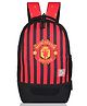Echo Boomers Manchester United Sports Backpack with Separate Football Compartment Student Sports Backpack with Adjustable Straps, Sturdy Handle & High Quality Zippers Red & Black - Height 18.11 Inches