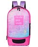 Echo Boomers 18 Inches Follow Your Dreams Sports Backpack with Separate Football Compartment Pink