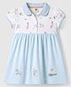 ToffyHouse Cotton Knit One Piece Dresses/Frocks Sleeveless LIGHT BLUE 9-12 Months