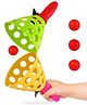 Muren Catch Ball Game for Kids, Two Bouncer Handlers and Rubber Balls, Multicolor-Design & Color May Vary