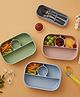 BabyStreet (Silicone Lunch Box) (FDA Approved, Non-Toxic, Microwave Safe, Dishwasher Safe) (192 x 141 x 60 mm) - 390 g Olive