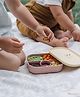 BabyStreet (Silicone Lunch Box) (FDA Approved, Non-Toxic, Microwave Safe, Dishwasher Safe) (192 x 141 x 60 mm) - 390 g Plum